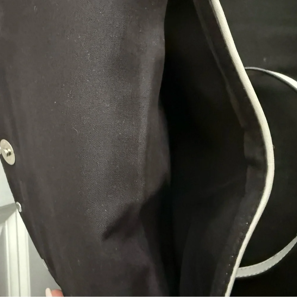 Gray Crossbody Saddle Bag | Silver Hardware | Adjustable Strap - Picture 2 of 6